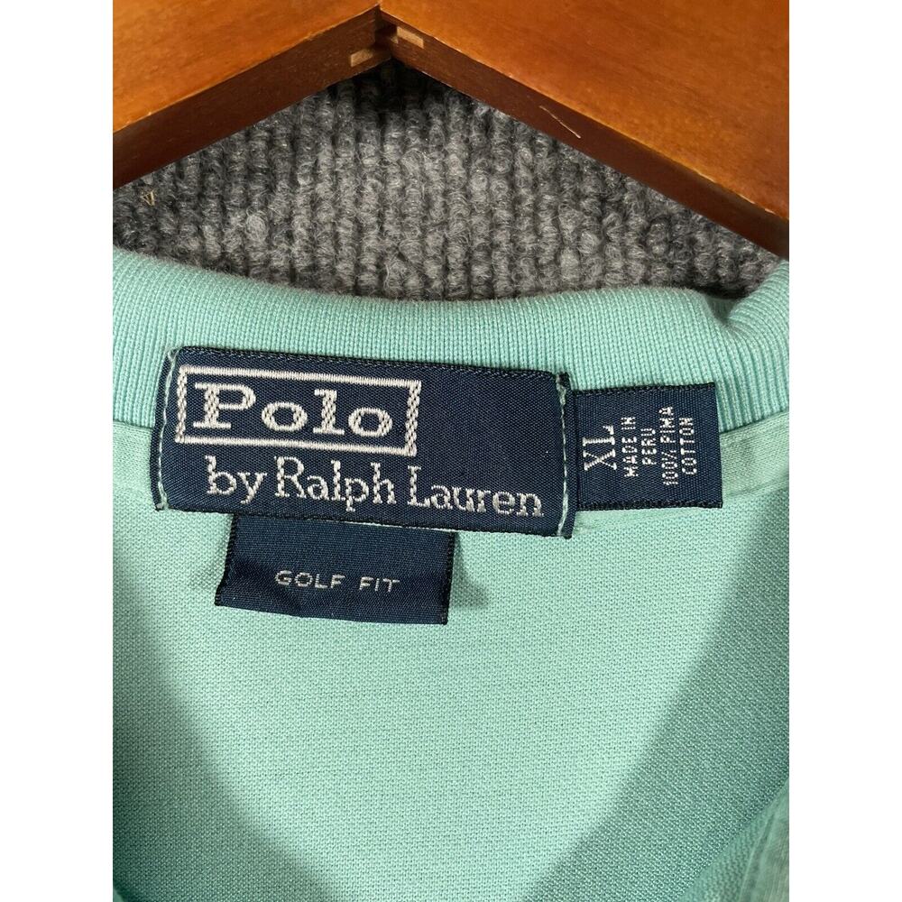 Polo Ralph Lauren Golf Fit Polo Shirt Men's XL Blue Pink Trim Short Sleeve - Picture 4 of 12